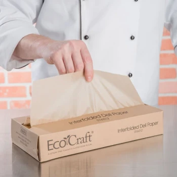 Bagcraft Packaging 016012 12" x 10 3/4" EcoCraft Interfolded Deli Wrap - 500/Box