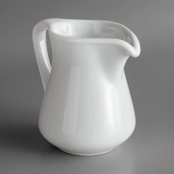 Sant' Andrea Royale by 1880 Hospitality R4220000802 4 oz. Bright White Porcelain Creamer - 36/Case
