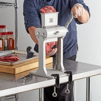 Backyard Pro MT-31 Butcher Series 31-Blade Manual Meat Tenderizer with Two Legs and Clamps
