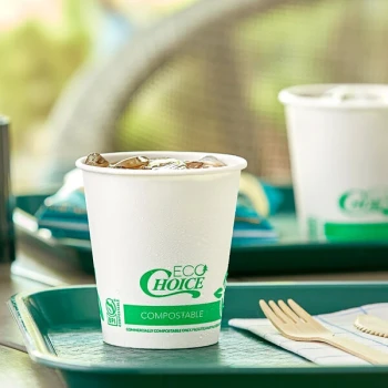 EcoChoice 9 oz. Compostable PLA Paper Cold Cup - 1,000/Case