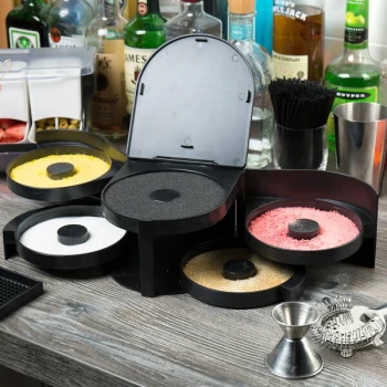 TableCraft Glass Rimmer with 5 Compartments H5633 - 4/Case