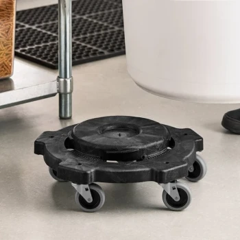 Lavex Commercial Round Trash Can Dolly