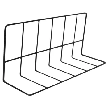 Elite Global Solutions W4614-B 14" x 4" x 6" Black Vinyl Coated Wire Divider