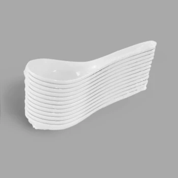 Elite Global Solutions B512-W Zen 5 1/2" Melamine Spoon - 12/Case