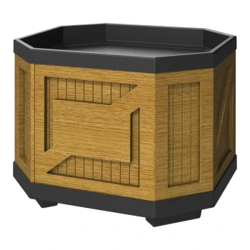 Borray Manufacturer Inc. 36 5/16" x 40 5/16" x 32 1/4" Bamboo Plastic Orchard Bin