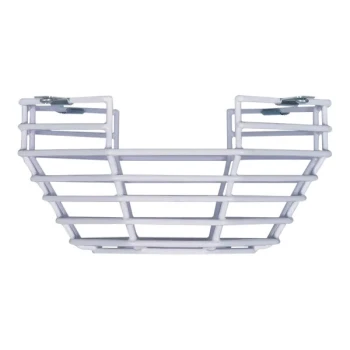 Safety Technology International Steel Web Stopper White Low-Profile Surface-Mount Wire Smoke Detector Guard STI-9602