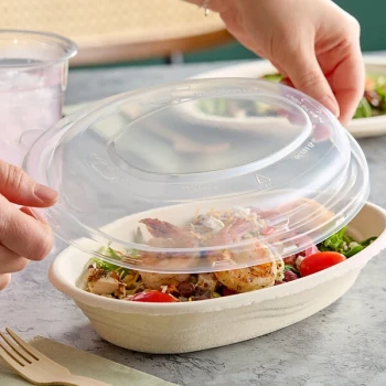Dart Clear Polypropylene Vented Dome Lid for 28 oz. Burrito Bowls - 300/Case
