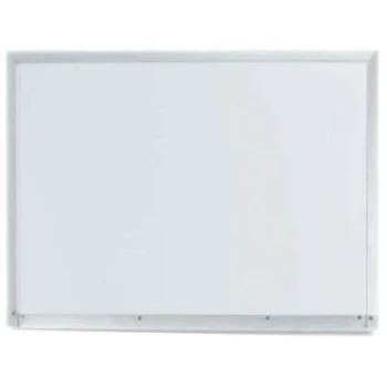 Aarco APS1824 24" x 18" White Syncoat Magnetic Markerboard with Aluminum Frame