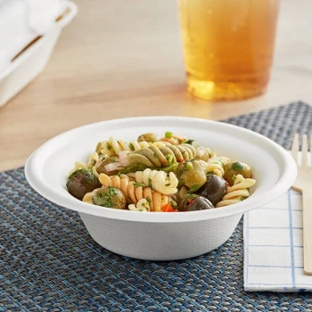 EcoChoice 12 oz. Compostable White Plant Fiber Bowl - 1,000/Case