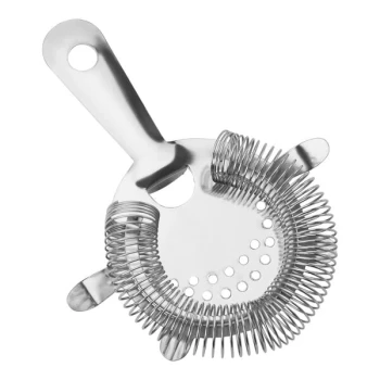 American Metalcraft 6" Stainless Steel 4-Prong Tight Coil Bar Strainer STC4