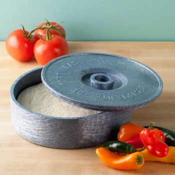 HS Inc. HS1001 8" Blueberry Polyethylene Tortilla Server - 12/Case