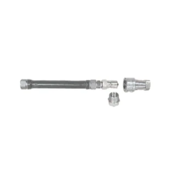 Dormont CMB37BP2Q48 48" Combi Oven Water Connector Hose with Garden Hose Adapter and Quick Disconnect - 3/8" Diameter