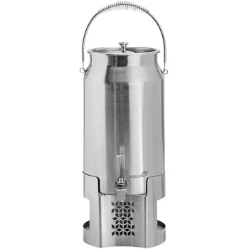 Rosseto 3 Gallon Milk Urn with Mosaic Brushed Stainless Steel Base LD203