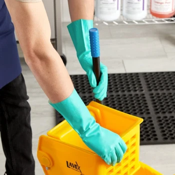 Cordova Nitrile Green 13" 15 Mil Gloves with Flock Lining - Extra Large - Pair - 12/Pack