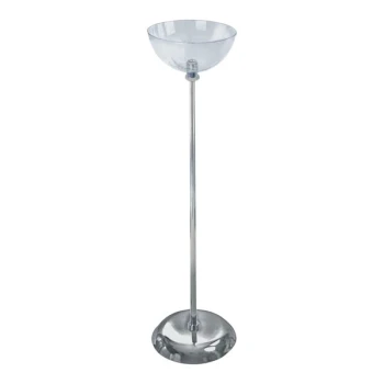 Azar Displays 10" Single Clear Polycarbonate Bowl Floor Display 700952