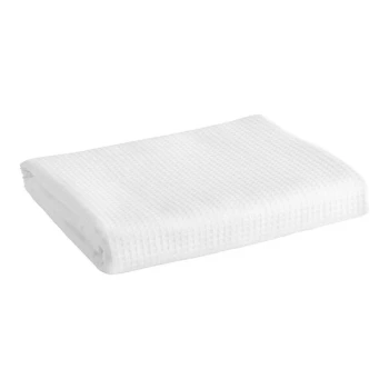 1888 Mills Adorn 82" x 26" Queen Size White 55% Cotton / 45% Polyester Bed Scarf - Sample