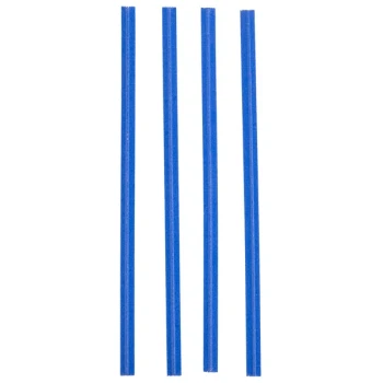 Bedford Industries Inc. 4" Blue Laminated Paper Bag Twist Ties - 50,000/Case