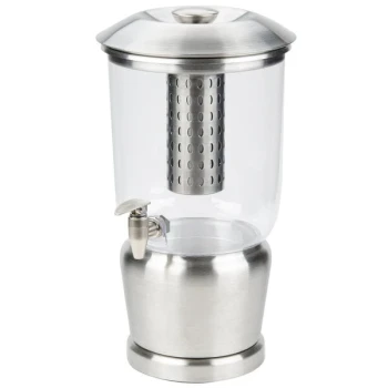TableCraft 85 5 Gallon Stainless Steel / Tritan™ Beverage Dispenser