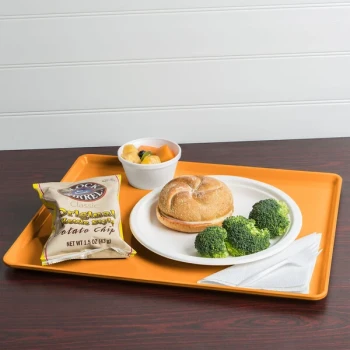 Cambro 1418D171 14" x 18" Tuscan Gold Dietary Tray - 12/Case