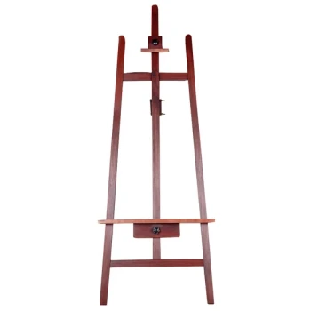 Choice 23" x 62" Adjustable Mahogany Wood Easel