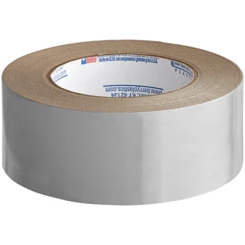 Nashua Tape 1.88" x 50 Yards Plain Foil Tape with 1.5 Mil Synthetic Rubber Adhesive 1087638