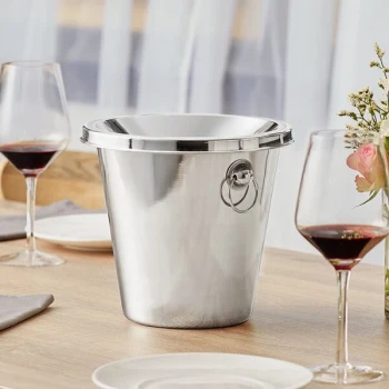 Acopa 4 Qt. Smooth Stainless Steel Wine Tasting Spittoon