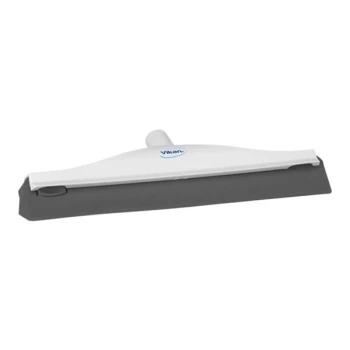 Vikan 77165 15 3/4" White Single Blade Rubber Condensation Squeegee with Plastic Frame