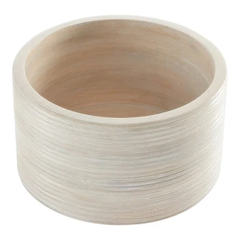 American Metalcraft Hampton Collection 226 oz. Sun-Bleached Mango Wood Bowl - 4/Case