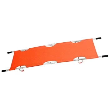 Kemp USA Orange Folding Pole Stretcher 10-991-ORG - 350 lb. Capacity