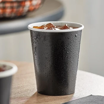 Creative Converting 9 oz. Black Velvet Poly Paper Hot / Cold Cup - 240/Case