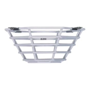Safety Technology International Steel Web Stopper White Mini Flush-Mount Wire Smoke Detector Guard STI-9604