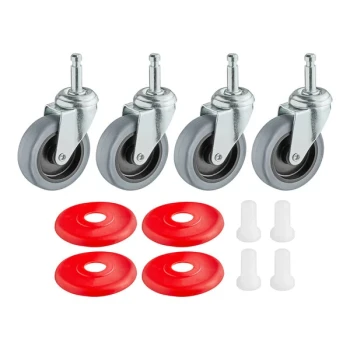 Lavex Caster with Hardware for 44 Qt. Mop Buckets - 4/Case