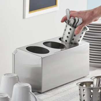 Choice Three Hole Stainless Steel Flatware Organizer