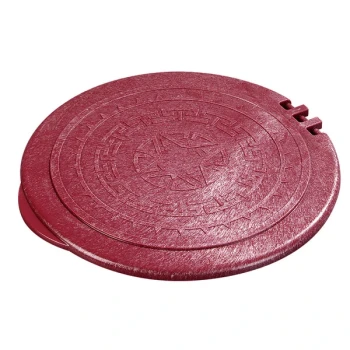 Carlisle 070029 Terra Cotta Hinged Replacement Lid for 0710 7" Tortilla Server - 12/Case