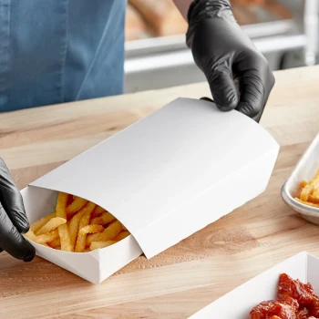 Southern Champion Clay Coated Kraft Food Tray Sleeves for 3 lb. Food Trays - 250/Case