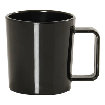 Cal-Mil Botanica 12 oz. Black Melamine Coffee Mug - 6/Case