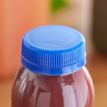 Blue Unlined Tamper-Evident Cap for Juice Bottles - 2,500/Case