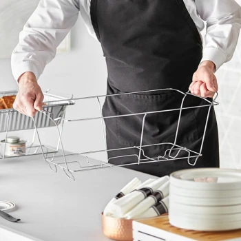 Choice Chrome Wire Chafer Stand for Full Size Disposable Pans