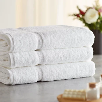 Lavex Premium 30" x 60" 100% Ring-Spun Cotton Bath Sheet 17 lb. - Sample