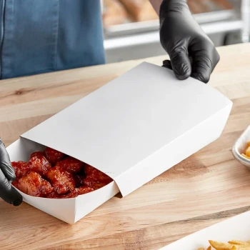 Southern Champion Clay Coated Kraft Food Tray Sleeves for 5 lb. Food Trays - 250/Case