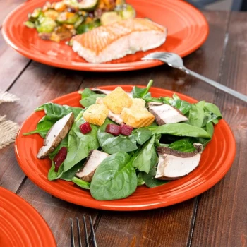 Fiesta® Dinnerware from Steelite International HL465338 Poppy 9" China Luncheon Plate - 12/Case