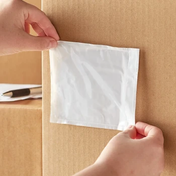 Lavex 4 1/2" x 6" 2 Mil Clear Polyethylene Packing List Envelope - 1,000/Case