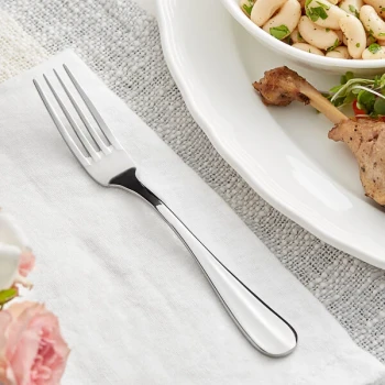 Acopa Brigitte 7 1/8" 18/8 Stainless Steel Extra Heavy Weight Dinner Fork - 12/Case