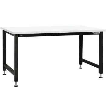 BenchPro Adams Series 36" x 60" Formica Laminate Top Adjustable Hydraulic Workbench with Black Frame AEFES3660