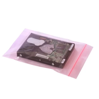 Lavex 6" x 8" 2 Mil Pink Polyethylene Anti-Static Zip Top Bag - 1,000/Case