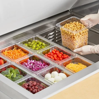 Choice 1/6 Size 6" Deep Clear Polycarbonate Food Pan Set - 24/Set