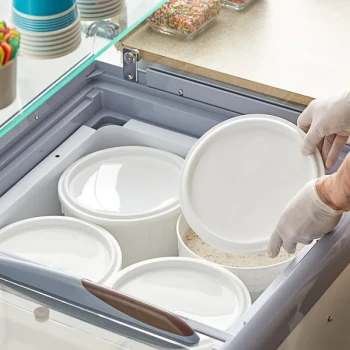 Ropak White LDPE Ice Cream Tub Cover - 200/Case