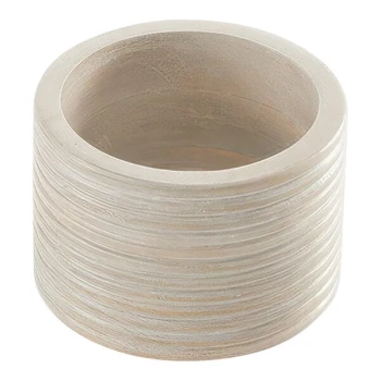 American Metalcraft Hampton Collection 32 oz. Sun-Bleached Mango Wood Bowl - 6/Case