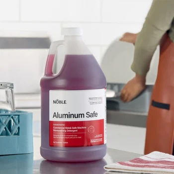 Noble 1 Gallon / 128 oz. Metal Safe Concentrated Dishwashing Liquid - 4/Case