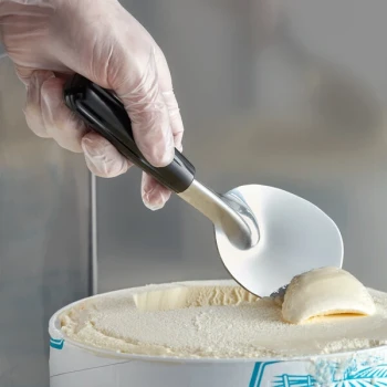 American Metalcraft CRM922 9" Stainless Steel Ice Cream Spade with Black Handle
